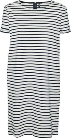 Vero Moda Shirtkleid Kurzes Kurzarm Rundhals Midi (kurz) VMABBY SS SHORT ZIP DRESS JRS NOOS
