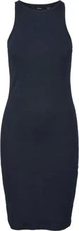 Vero Moda Shirtkleid Kurzes Rundhals Ärmellos Figurbetonend (mini) VMCHLOE SL ABK DRESS GA JRS NOOS
