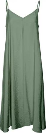 Vero Moda Shirtkleid Legeres Spaghettiträger mit Seidenoptik Wadenlang (lang) VMJOSIE CALF SINGLET DRESS WVN GA