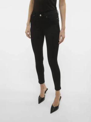 Vero Moda Skinny-fit-Jeans "VMFLASH MR SKINNY JEANS LI140 GA NOOS" Baumwollmischung mit Stretch, regular waist, skinny fit