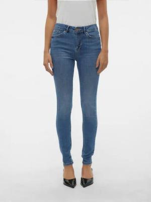 Vero Moda Skinny-fit-Jeans VMFLASH MR SKINNY JEANS LI347 NOOS Baumwollmischung mit Stretch, regular waist, skinny fit