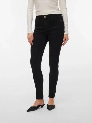Vero Moda Skinny-fit-Jeans "VMPOLLY MR SKINNY JEANS RA135 NOOS" Baumwollmischung, skinny fit