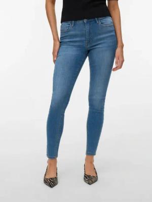 Vero Moda Skinny-fit-Jeans "VMPOLLY MR SKINNY JEANS RA3049 NOOS" Baumwollmischung, skinny fit