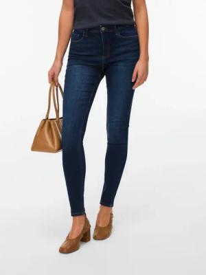 Vero Moda Skinny-fit-Jeans "VMPOLLY MR SKINNY JEANS RA3051 NOOS" Baumwollmischung, skinny fit