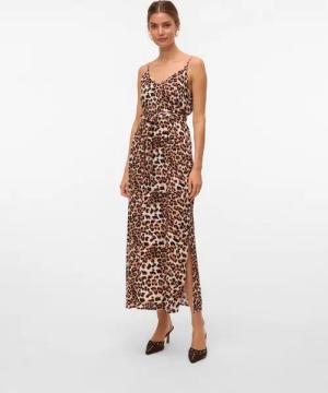 Vero Moda Spaghettikleid VMEASY JOY SLIT MAXI V-NECK DRESS WV GA Viskose, regular fit