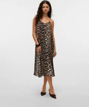 Vero Moda Spaghettikleid VMJOSIE CALF SINGLET DRESS WVN GA NOOS Viskosemischung