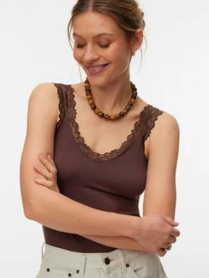 Vero Moda Spitzentop VMROSA SL TOP JRS NOOS Viskosemischung