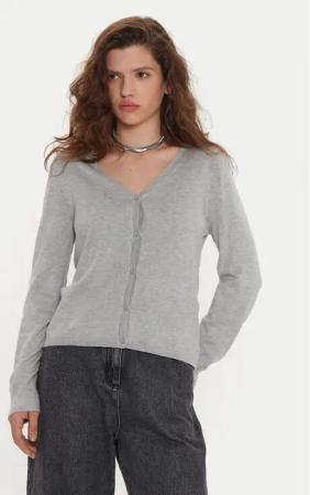 Vero Moda Strickjacke Glory 10310527 Grau Regular Fit