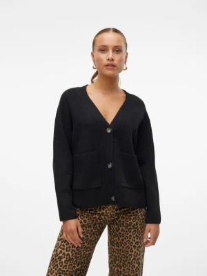 Vero Moda Strickjacke VMBOOM LS V-NECK BUTTON CARDIGAN GA NOOS