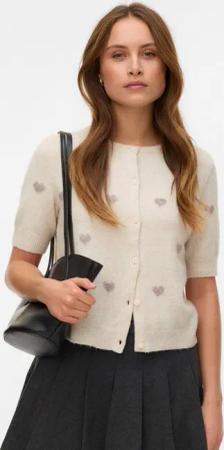 Vero Moda Strickjacke VMDOFFY INTARSIA 2/4 O-NCK CARDIGAN NOOS