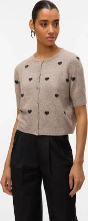 Vero Moda Strickjacke "VMDOFFY INTARSIA 2/4 O-NCK CARDIGAN NOOS"
