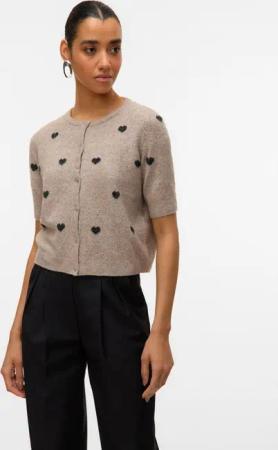 Vero Moda Strickjacke VMDOFFY INTARSIA 2/4 O-NCK CARDIGAN NOOS