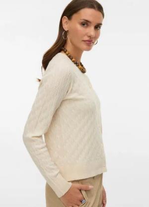 Vero Moda Strickjacke VMFANTASTIC LS O-NECK CABLE CARDIGAN