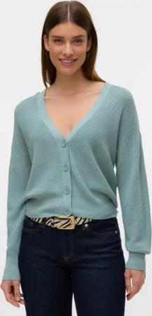 Vero Moda Strickjacke VMNEWLEXSUN LS SHORT V-NECK CAR GA NOOS mit Knopfleiste