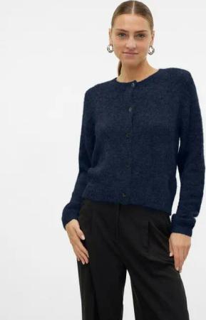Vero Moda Strickjacke VMNOVAH LS O-NECK BUTTON CARDI GA NOOS