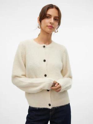 Vero Moda Strickjacke VMNOVAH LS O-NECK BUTTON CARDI GA NOOS