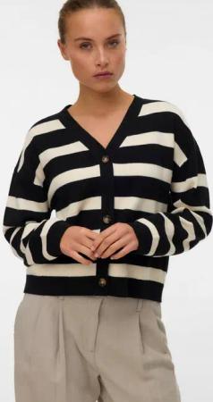 Vero Moda Strickjacke VMSABA FULL NEEDLE LS V-NECK CARDI NOOS