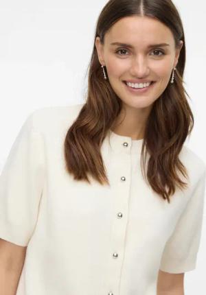 Vero Moda Strickjacke "VMTRES BIEN 2/4 O-NECK CARDIGAN"