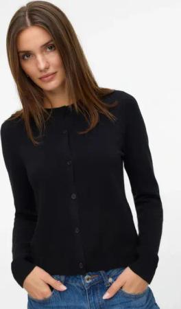 Vero Moda Strickjacke "VMVICKY LS O-NECK BUTTON CARDIGAN NOOS"