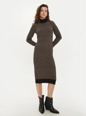 Vero Moda Strickkleid Aria 10314462 Schwarz Slim Fit