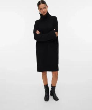 Vero Moda Strickkleid "VMAQUARIUS LS ROLLNECK SHORT DRESS BF"