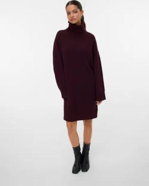 Vero Moda Strickkleid "VMAQUARIUS LS ROLLNECK SHORT DRESS BF"