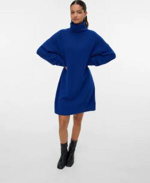 Vero Moda Strickkleid VMAQUARIUS LS ROLLNECK SHORT DRESS BF
