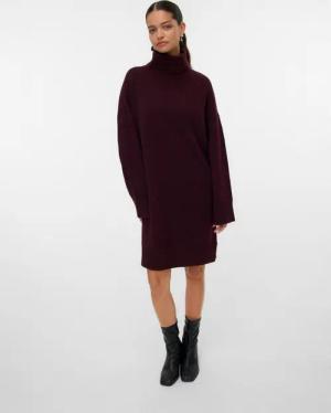 Vero Moda Strickkleid VMAQUARIUS LS ROLLNECK SHORT DRESS BF