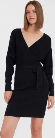 Vero Moda Strickkleid VMHOLLYREM LS V-NECK DRESS GA NOOS