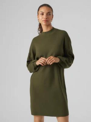 Vero Moda Strickkleid "VMNANCY LS FUNNELNECK DRESS GA NOOS"