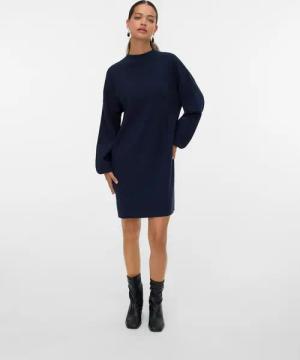 Vero Moda Strickkleid VMNANCY LS FUNNELNECK DRESS GA NOOS