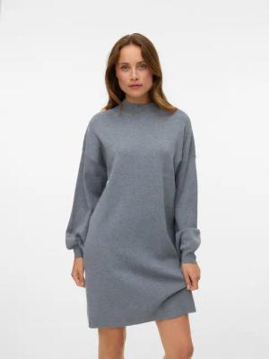 Vero Moda Strickkleid VMNANCY LS FUNNELNECK DRESS GA NOOS