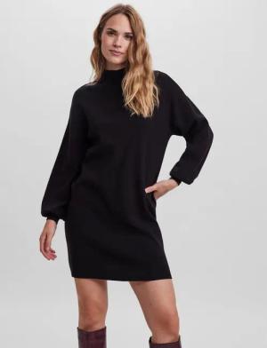 Vero Moda Strickkleid VMNANCY LS FUNNELNECK DRESS GA NOOS