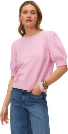 Vero Moda Strickpullover Damen Strickpullover mit Puff und 2/4-Ärmeln
