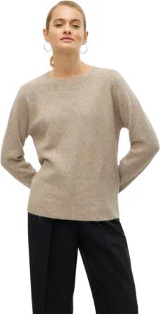 Vero Moda Strickpullover Rundhals Langarm Basic Pulli