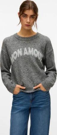 Vero Moda Strickpullover VMAMOREMIO LS O-NECK PULLOVER BOO