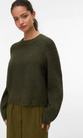 Vero Moda Strickpullover VMBANG LS O-NECK PULLOVER BOO