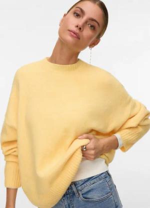 Vero Moda Strickpullover VMBOOM LS O-NECK PULLOVER GA NOOS