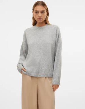 Vero Moda Strickpullover "VMBOOM LS O-NECK PULLOVER GA NOOS"