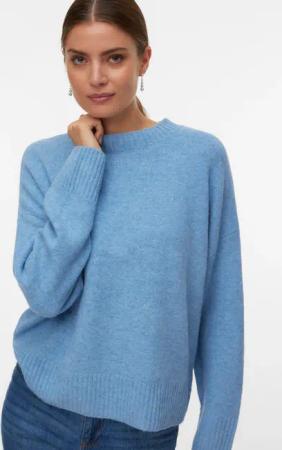 Vero Moda Strickpullover "VMBOOM LS O-NECK PULLOVER GA NOOS"