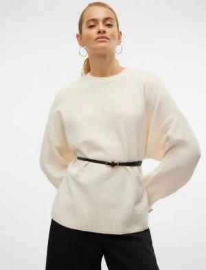 Vero Moda Strickpullover VMBOOM LS O-NECK PULLOVER GA NOOS