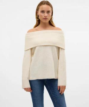 Vero Moda Strickpullover VMERA LS OFF SHOULDER PULLOVER GA NOOS