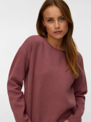 Vero Moda Strickpullover VMGOLD ROLL LS O-NECK PULLOVER GA