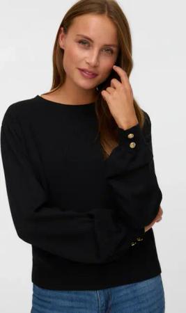 Vero Moda Strickpullover "VMHOLLYKARIS LS O-NECK PULLOVER BOO"