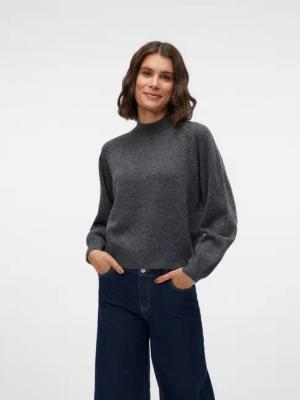 Vero Moda Strickpullover VMLEAF LS HIGH NECK PULLOVER ENT
