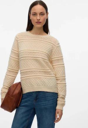 Vero Moda Strickpullover "VMLEO LS O-NECK PULLOVER BF"