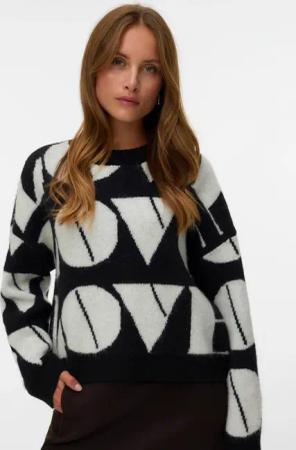 Vero Moda Strickpullover "VMLOVE LS O-NECK PULLOVER BOO"
