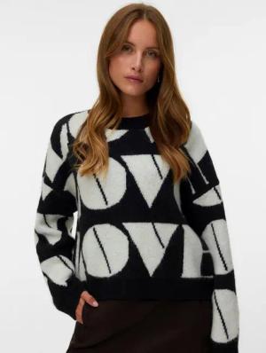 Vero Moda Strickpullover VMLOVE LS O-NECK PULLOVER BOO
