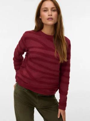 Vero Moda Strickpullover VMMALOU LS O-NECK PULLOVER BOO
