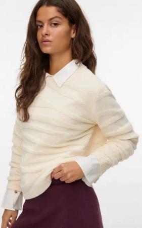 Vero Moda Strickpullover VMMALOU LS O-NECK PULLOVER BOO